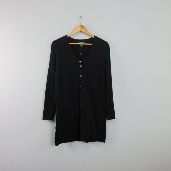 Cable & Gauge Women's Set Tunic Sweater Pants Set M Black Lounge NEW Knit 812 - Picture 1 of 14